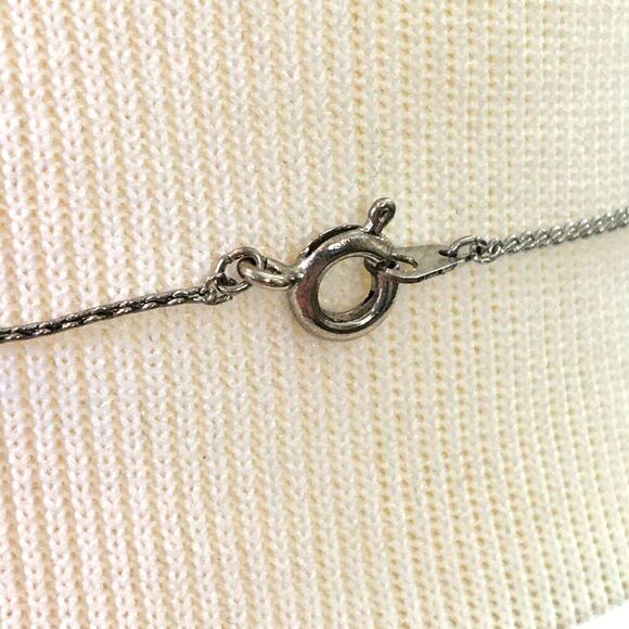 Silver Color 17.5in Christmas Necklace Gold Tone Jingle Bells Green Tree Pendant - Picture 10 of 10